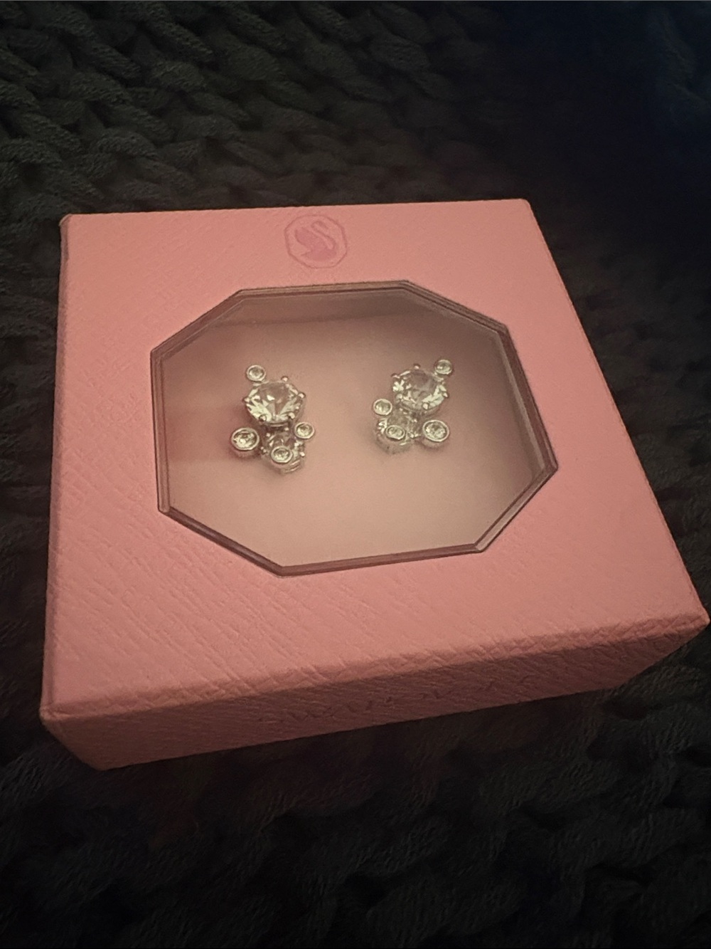 *NWT* Swarovski Crystal “Constella” Stud Earrings - Pink Box